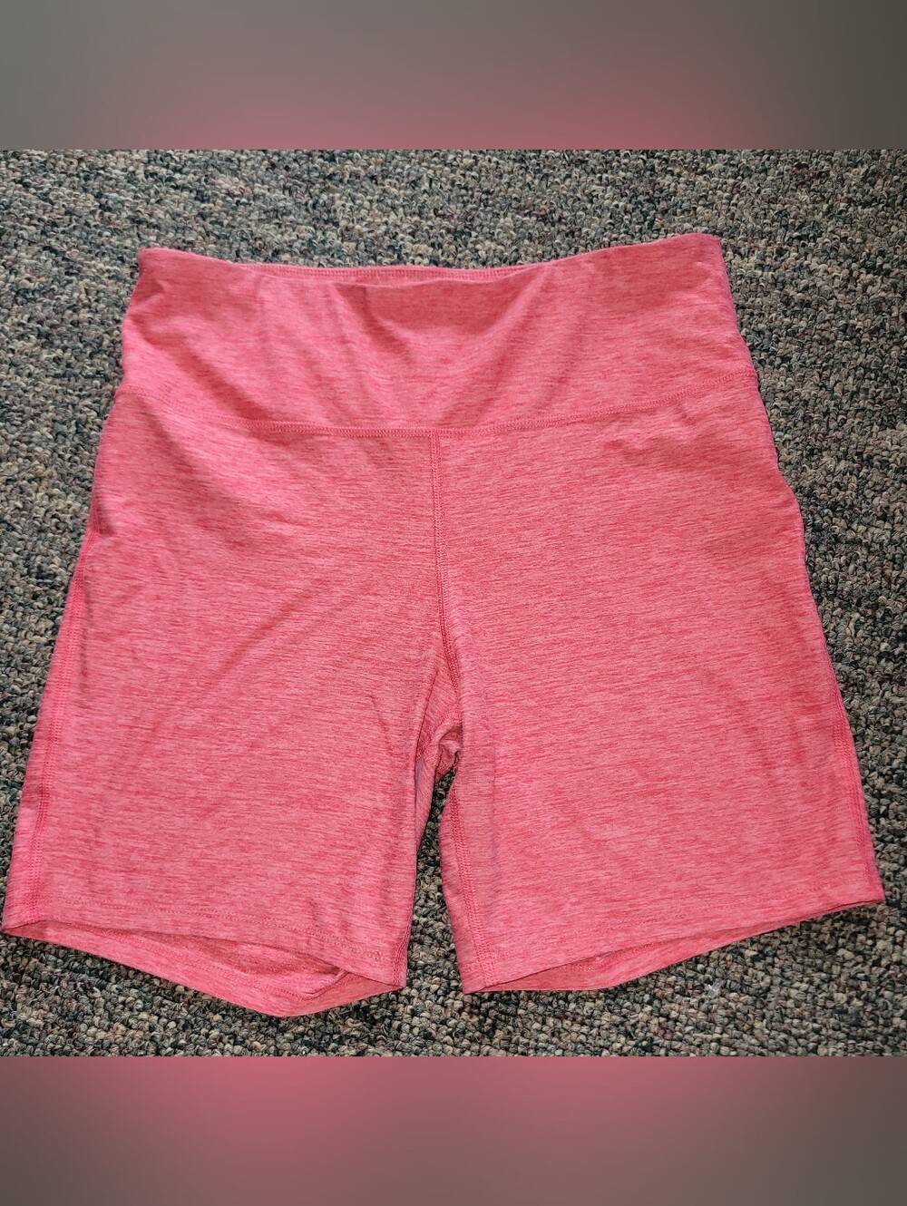 🛑Athletic Works Heathered Pink/coral High-Waist Bike Shorts